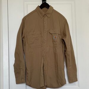 Carhartt Tan Button-Up Utility Shirt